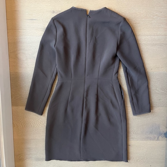 Aritzia Wilfred Vilard Long Sleeve Shift Dress in Taupe - Picture 2 of 7